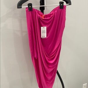 Bongo Vibrant Pink Draped Skirt